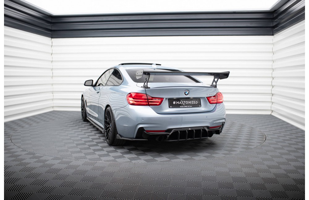 Carbon Spoiler With External Brackets Uprights BMW 4 F32 / 4 F32 M-Pack Coupe Carbon Spoiler With External Brackets Uprights BMW 4 F32 / 4 F32 M-Pack Coupe