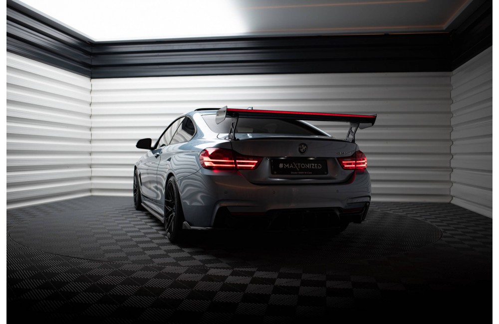 Carbon Spoiler With External Brackets Uprights + LED BMW 4 F32 / 4 F32 M-Pack Coupe Carbon Spoiler With External Brackets Uprights + LED BMW 4 F32 / 4 F32 M-Pack Coupe