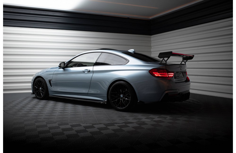 Carbon Spoiler With External Brackets Uprights + LED BMW 4 F32 / 4 F32 M-Pack Coupe Carbon Spoiler With External Brackets Uprights + LED BMW 4 F32 / 4 F32 M-Pack Coupe