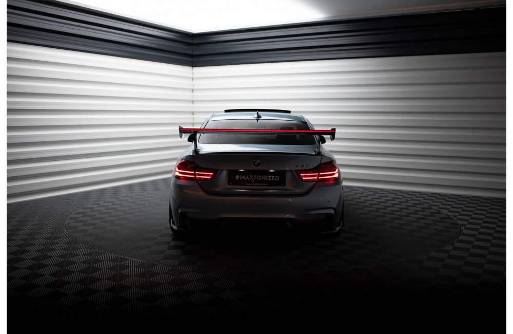 Carbon Spoiler With External Brackets Uprights + LED BMW 4 F32 / 4 F32 M-Pack Coupe Carbon Spoiler With External Brackets Uprights + LED BMW 4 F32 / 4 F32 M-Pack Coupe
