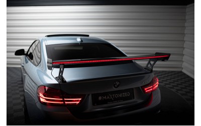 Carbon Spoiler With External Brackets Uprights + LED BMW 4 F32 / 4 F32 M-Pack Coupe 