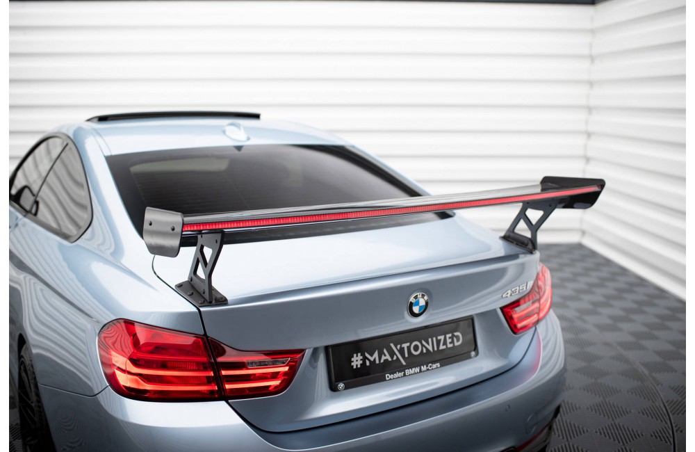 Carbon Spoiler With External Brackets Uprights + LED BMW 4 F32 / 4 F32 M-Pack Coupe Carbon Spoiler With External Brackets Uprights + LED BMW 4 F32 / 4 F32 M-Pack Coupe