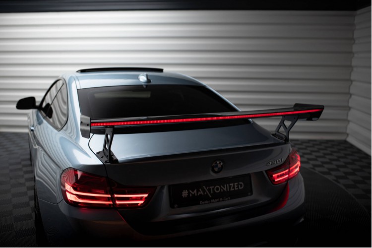 Carbon Αεροτομή Με Εξωτερικές Βάσεις Uprights + LED BMW 4 F32 / 4 F32 M-Pack Coupe
