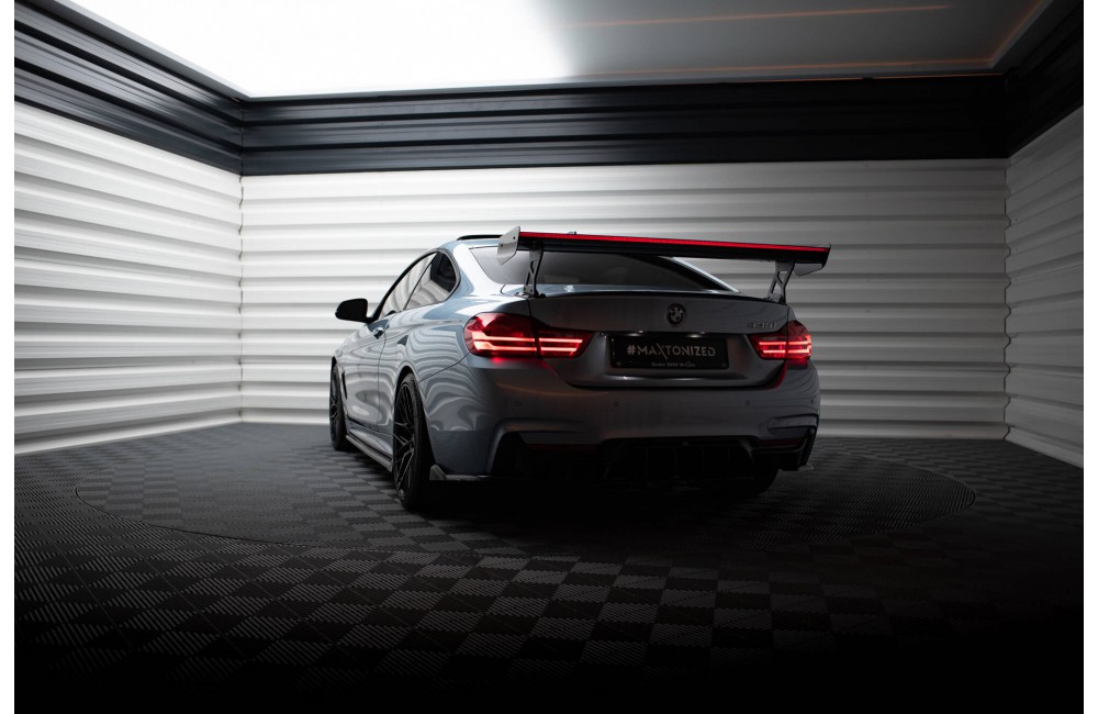 Carbon Spoiler With External Brackets Uprights + LED BMW 4 F32 / 4 F32 M-Pack Coupe Carbon Spoiler With External Brackets Uprights + LED BMW 4 F32 / 4 F32 M-Pack Coupe