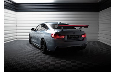 Carbon Spoiler With Internal Brackets Uprights + LED BMW 4 F32 / 4 F32 M-Pack Coupe 