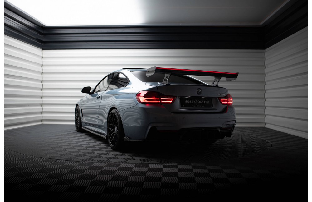 Carbon Spoiler With Internal Brackets Uprights + LED BMW 4 F32 / 4 F32 M-Pack Coupe Carbon Spoiler With Internal Brackets Uprights + LED BMW 4 F32 / 4 F32 M-Pack Coupe