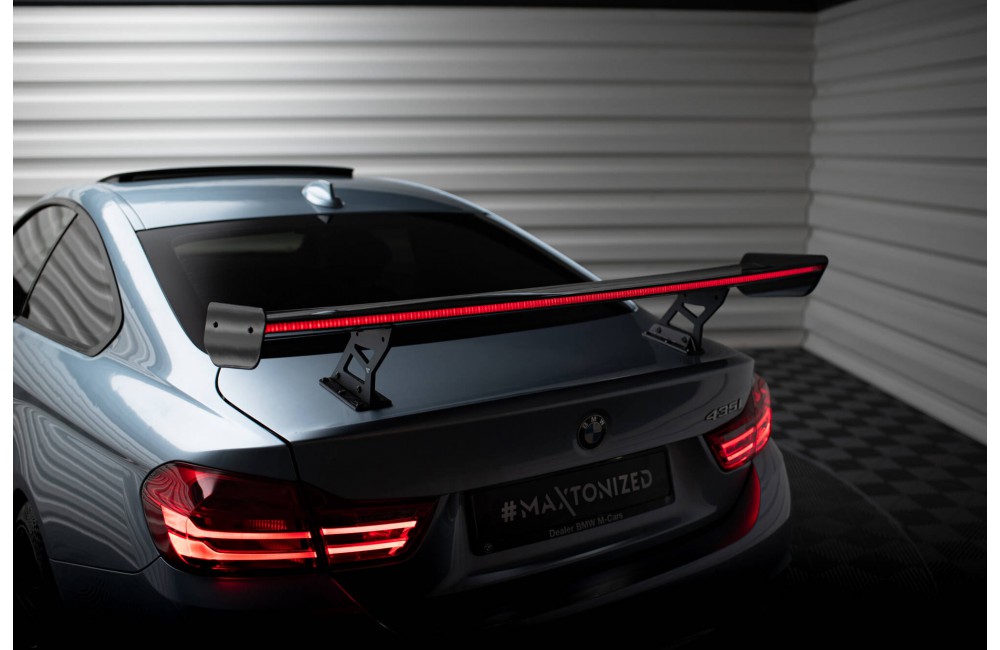 Carbon Spoiler With Internal Brackets Uprights + LED BMW 4 F32 / 4 F32 M-Pack Coupe Carbon Spoiler With Internal Brackets Uprights + LED BMW 4 F32 / 4 F32 M-Pack Coupe