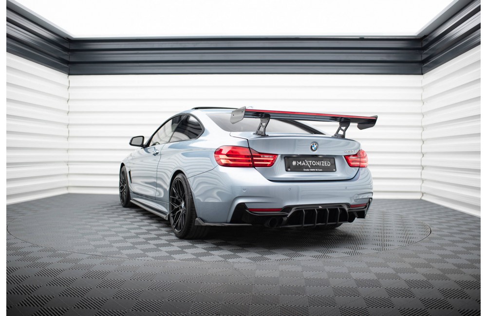 Carbon Spoiler With Internal Brackets Uprights + LED BMW 4 F32 / 4 F32 M-Pack Coupe Carbon Spoiler With Internal Brackets Uprights + LED BMW 4 F32 / 4 F32 M-Pack Coupe