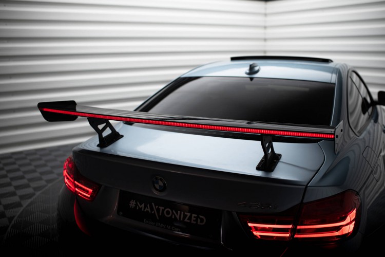 Carbon Αεροτομή Με Εσωτερικές Βάσεις Uprights + LED BMW 4 F32 / 4 F32 M-Pack Coupe