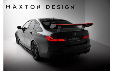 Carbon Spoiler With Internal Brackets Uprights + LED BMW 5 / M5 Sedan G30 / F90