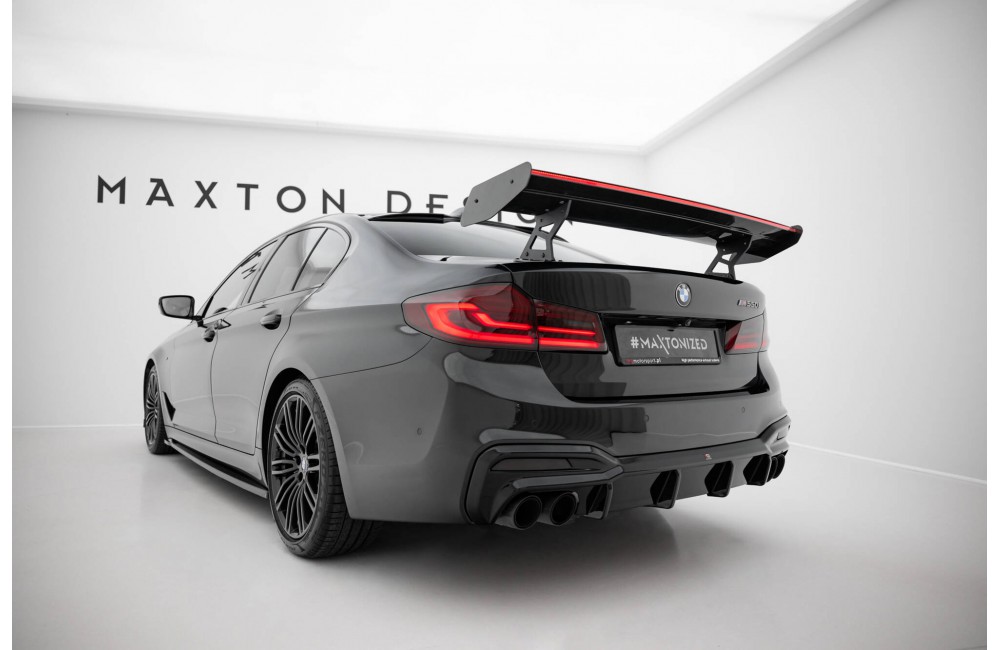 Carbon Spoiler With Internal Brackets Uprights + LED BMW 5 / M5 Sedan G30 / F90 Carbon Spoiler With Internal Brackets Uprights + LED BMW 5 / M5 Sedan G30 / F90