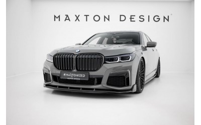 Prepreg Carbon Fiber Front Splitter + ABS Splitter BMW 7 M-Pack G11 Facelift