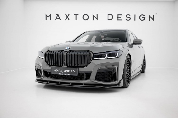 Prepreg Carbon Fiber Μπροστινός Splitter + ABS Splitter BMW 7 M-Pack G11 Facelift