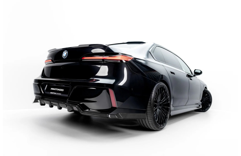 Prepreg Carbon Fiber Rear Splitter (with vertical bars) BMW 7 M-Pack G70