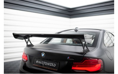 Carbon Spoiler With External Brackets Uprights BMW M2 F87 / 2 / 2 M-Pack F22