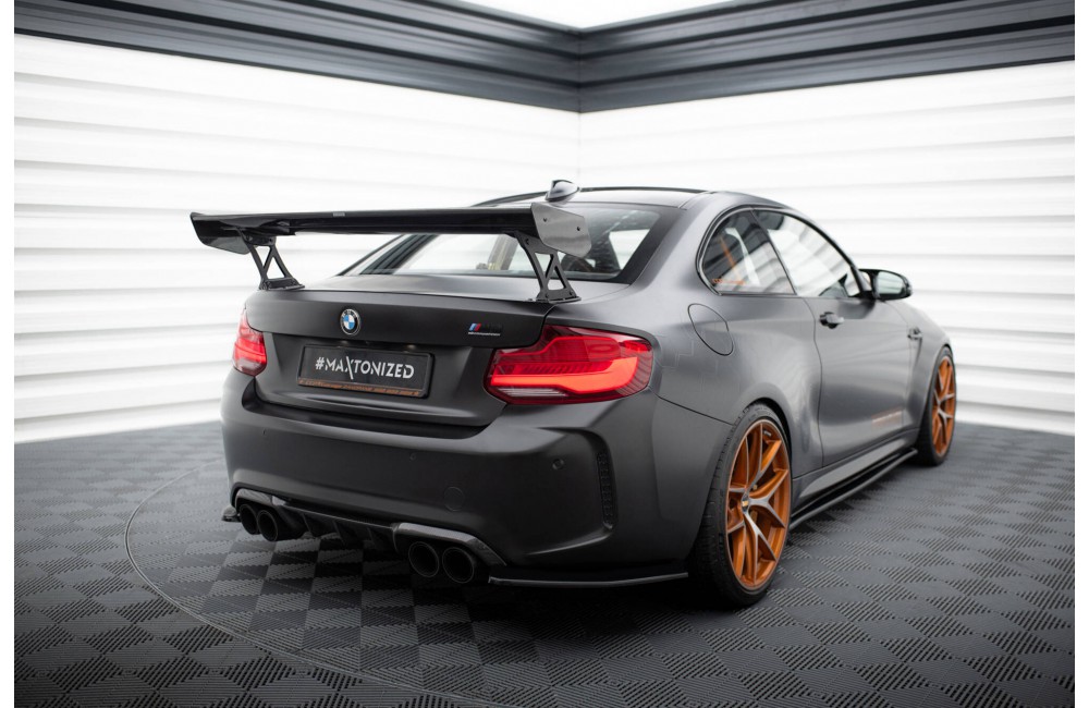 Carbon Spoiler With External Brackets Uprights BMW M2 F87 / 2 / 2 M-Pack F22 Carbon Spoiler With External Brackets Uprights BMW M2 F87 / 2 / 2 M-Pack F22
