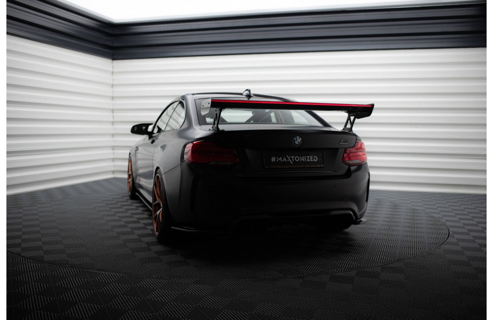 Carbon Spoiler With External Brackets Uprights + LED BMW M2 F87 / 2 / 2 M-Pack F22 Carbon Spoiler With External Brackets Uprights + LED BMW M2 F87 / 2 / 2 M-Pack F22