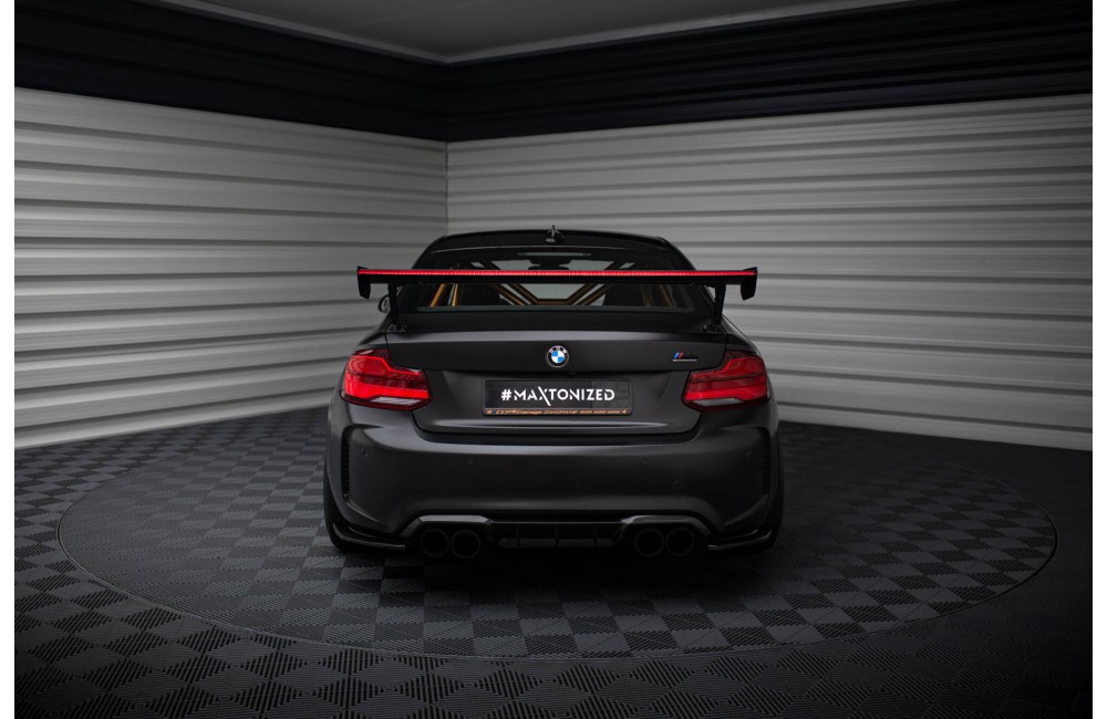 Carbon Spoiler With External Brackets Uprights + LED BMW M2 F87 / 2 / 2 M-Pack F22 Carbon Spoiler With External Brackets Uprights + LED BMW M2 F87 / 2 / 2 M-Pack F22