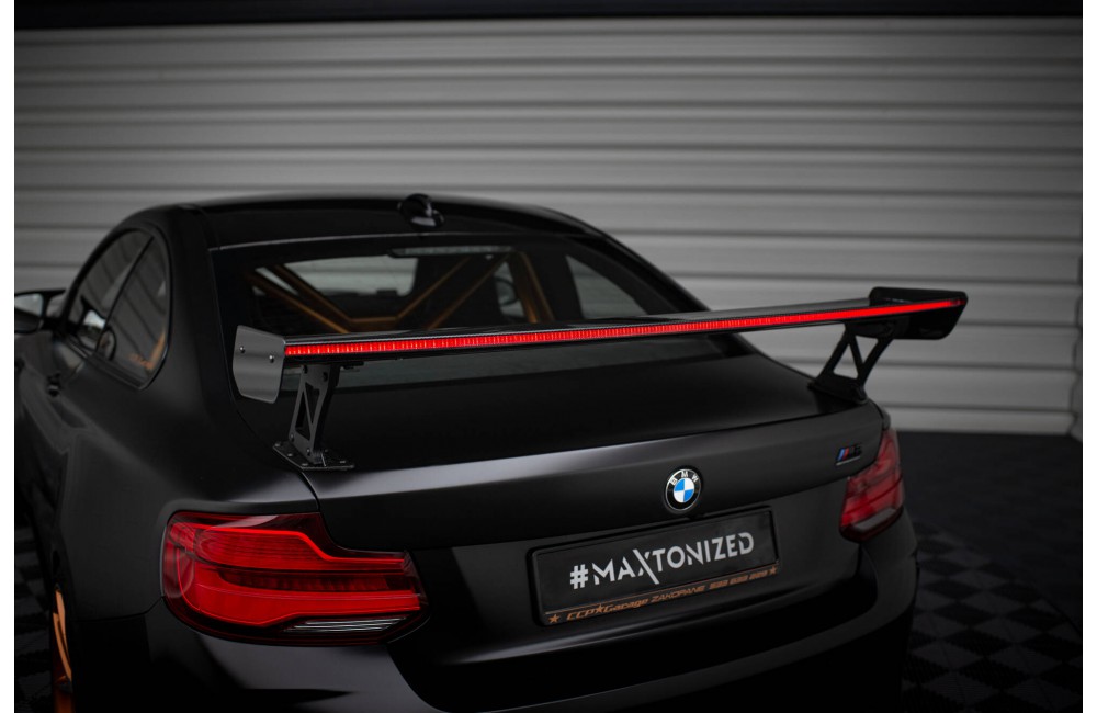 Carbon Spoiler With External Brackets Uprights + LED BMW M2 F87 / 2 / 2 M-Pack F22 Carbon Spoiler With External Brackets Uprights + LED BMW M2 F87 / 2 / 2 M-Pack F22