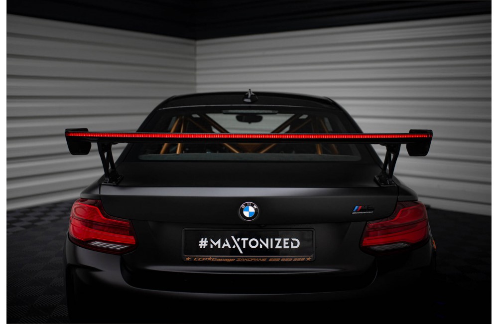 Carbon Spoiler With External Brackets Uprights + LED BMW M2 F87 / 2 / 2 M-Pack F22 Carbon Spoiler With External Brackets Uprights + LED BMW M2 F87 / 2 / 2 M-Pack F22