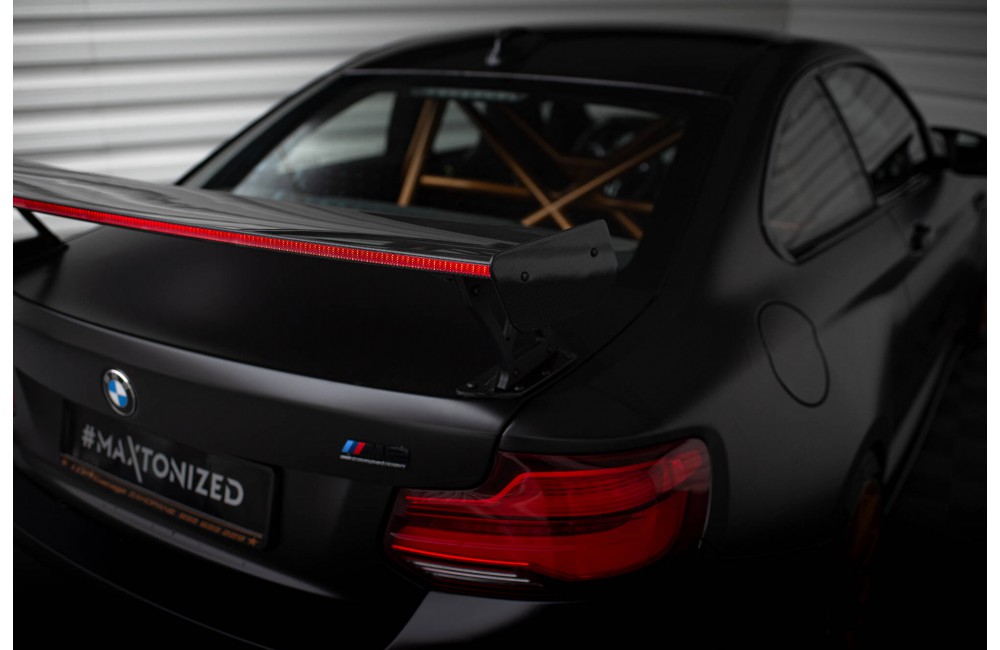 Carbon Spoiler With External Brackets Uprights + LED BMW M2 F87 / 2 / 2 M-Pack F22 Carbon Spoiler With External Brackets Uprights + LED BMW M2 F87 / 2 / 2 M-Pack F22