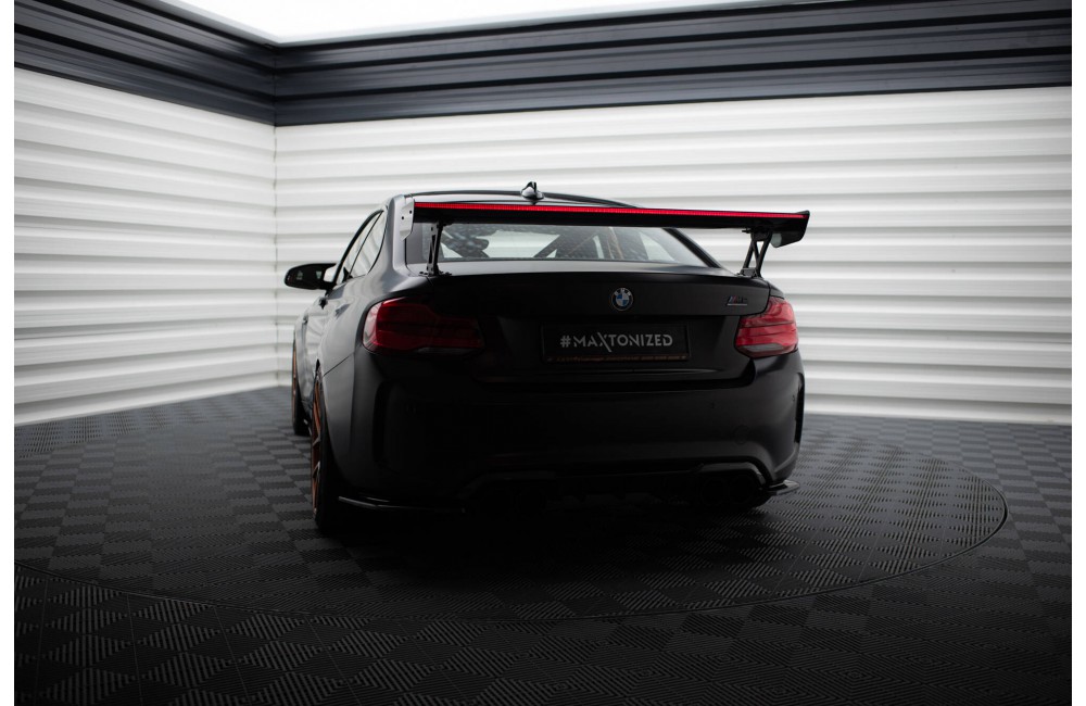 Carbon Spoiler With External Brackets Uprights + LED BMW M2 F87 / 2 / 2 M-Pack F22 Carbon Spoiler With External Brackets Uprights + LED BMW M2 F87 / 2 / 2 M-Pack F22