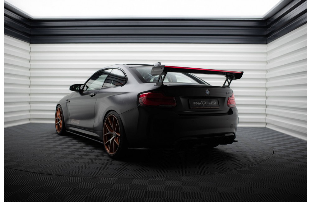 Carbon Spoiler With External Brackets Uprights + LED BMW M2 F87 / 2 / 2 M-Pack F22 Carbon Spoiler With External Brackets Uprights + LED BMW M2 F87 / 2 / 2 M-Pack F22