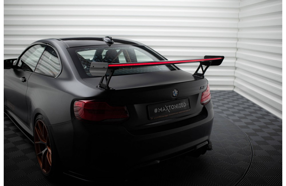 Carbon Spoiler With External Brackets Uprights + LED BMW M2 F87 / 2 / 2 M-Pack F22 Carbon Spoiler With External Brackets Uprights + LED BMW M2 F87 / 2 / 2 M-Pack F22