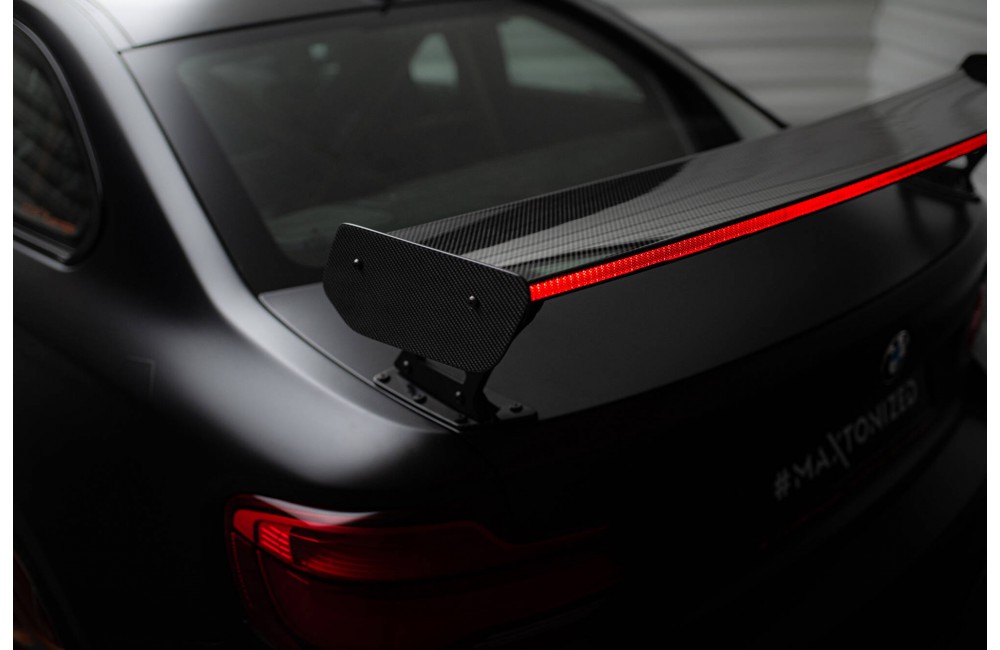 Carbon Spoiler With External Brackets Uprights + LED BMW M2 F87 / 2 / 2 M-Pack F22 Carbon Spoiler With External Brackets Uprights + LED BMW M2 F87 / 2 / 2 M-Pack F22