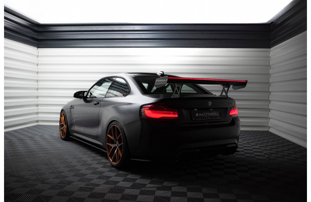 Carbon Spoiler With Internal Brackets Uprights + LED BMW M2 F87 / 2 / 2 M-Pack F22 Carbon Spoiler With Internal Brackets Uprights + LED BMW M2 F87 / 2 / 2 M-Pack F22
