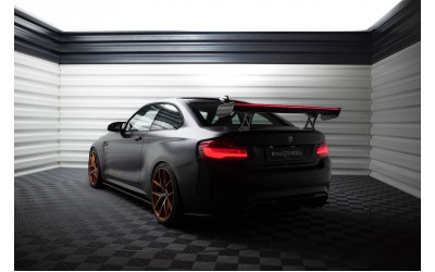 Carbon Spoiler With Internal Brackets Uprights + LED BMW M2 F87 / 2 / 2 M-Pack F22