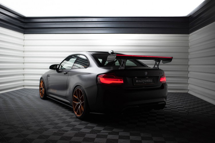 Carbon Αεροτομή Με Εσωτερικές Βάσεις + LED BMW M2 F87 / 2 / 2 M-Pack F22