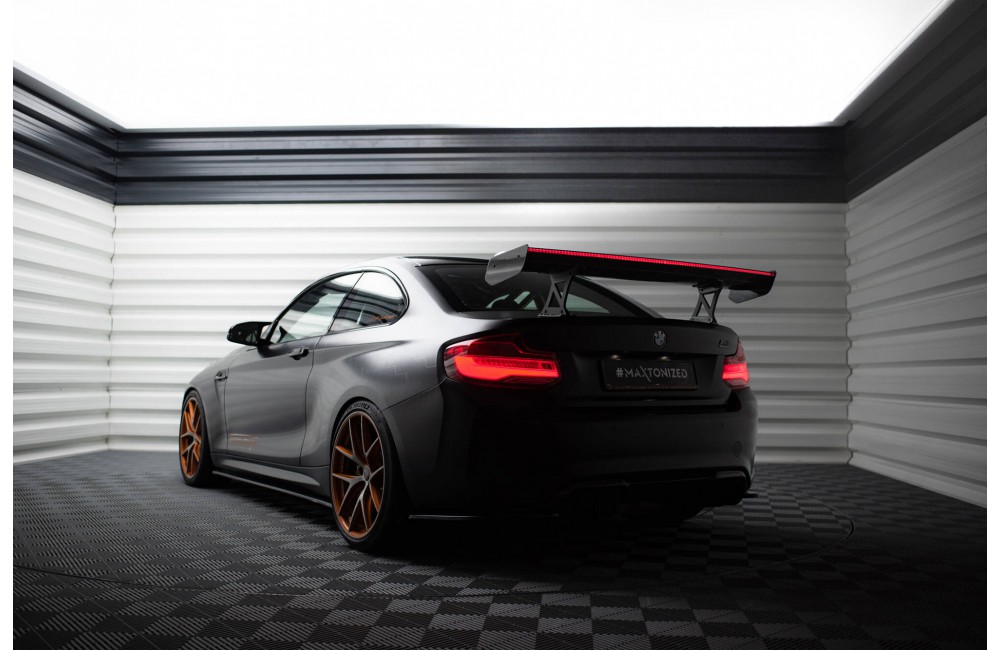 Carbon Spoiler With Internal Brackets Uprights + LED BMW M2 F87 / 2 / 2 M-Pack F22 Carbon Spoiler With Internal Brackets Uprights + LED BMW M2 F87 / 2 / 2 M-Pack F22