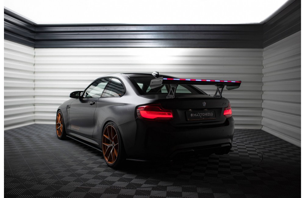 Carbon Spoiler With Internal Brackets Uprights + LED BMW M2 F87 / 2 / 2 M-Pack F22 Carbon Spoiler With Internal Brackets Uprights + LED BMW M2 F87 / 2 / 2 M-Pack F22