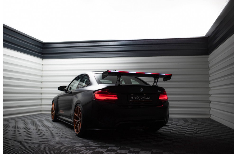 Carbon Spoiler With Internal Brackets Uprights + LED BMW M2 F87 / 2 / 2 M-Pack F22 Carbon Spoiler With Internal Brackets Uprights + LED BMW M2 F87 / 2 / 2 M-Pack F22
