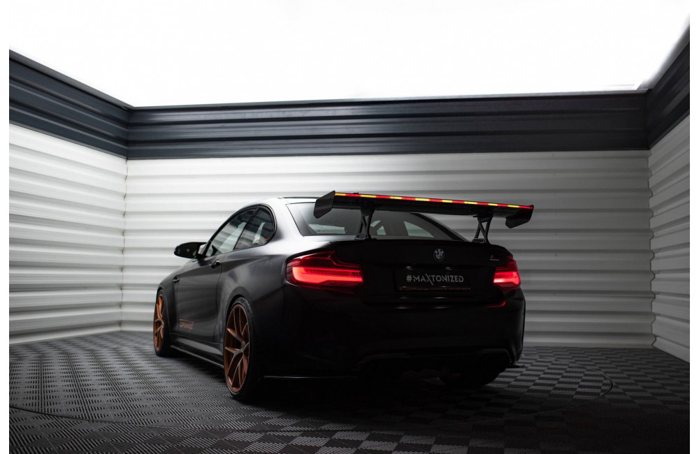 Carbon Spoiler With Internal Brackets Uprights + LED BMW M2 F87 / 2 / 2 M-Pack F22 Carbon Spoiler With Internal Brackets Uprights + LED BMW M2 F87 / 2 / 2 M-Pack F22