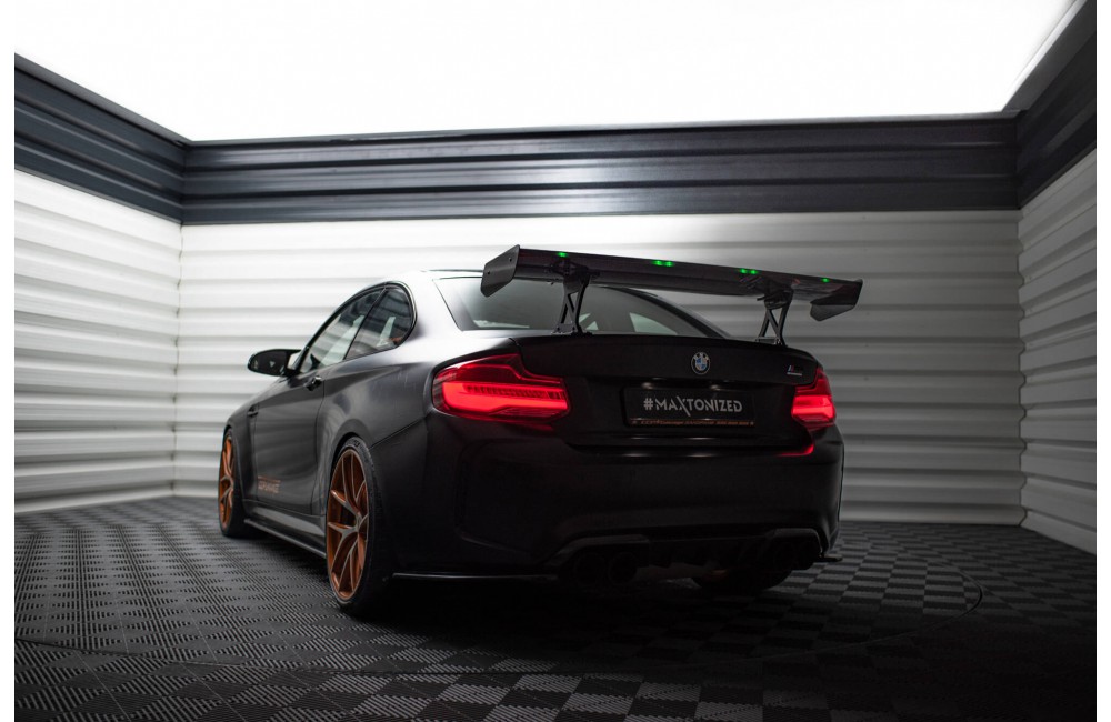 Carbon Spoiler With Internal Brackets Uprights + LED BMW M2 F87 / 2 / 2 M-Pack F22 Carbon Spoiler With Internal Brackets Uprights + LED BMW M2 F87 / 2 / 2 M-Pack F22
