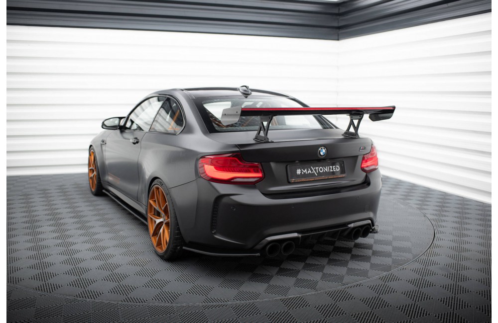 Carbon Spoiler With Internal Brackets Uprights + LED BMW M2 F87 / 2 / 2 M-Pack F22 Carbon Spoiler With Internal Brackets Uprights + LED BMW M2 F87 / 2 / 2 M-Pack F22