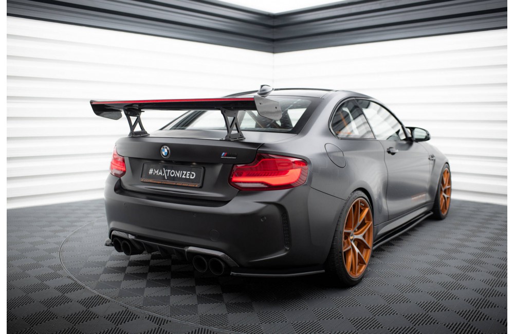Carbon Spoiler With Internal Brackets Uprights + LED BMW M2 F87 / 2 / 2 M-Pack F22 Carbon Spoiler With Internal Brackets Uprights + LED BMW M2 F87 / 2 / 2 M-Pack F22