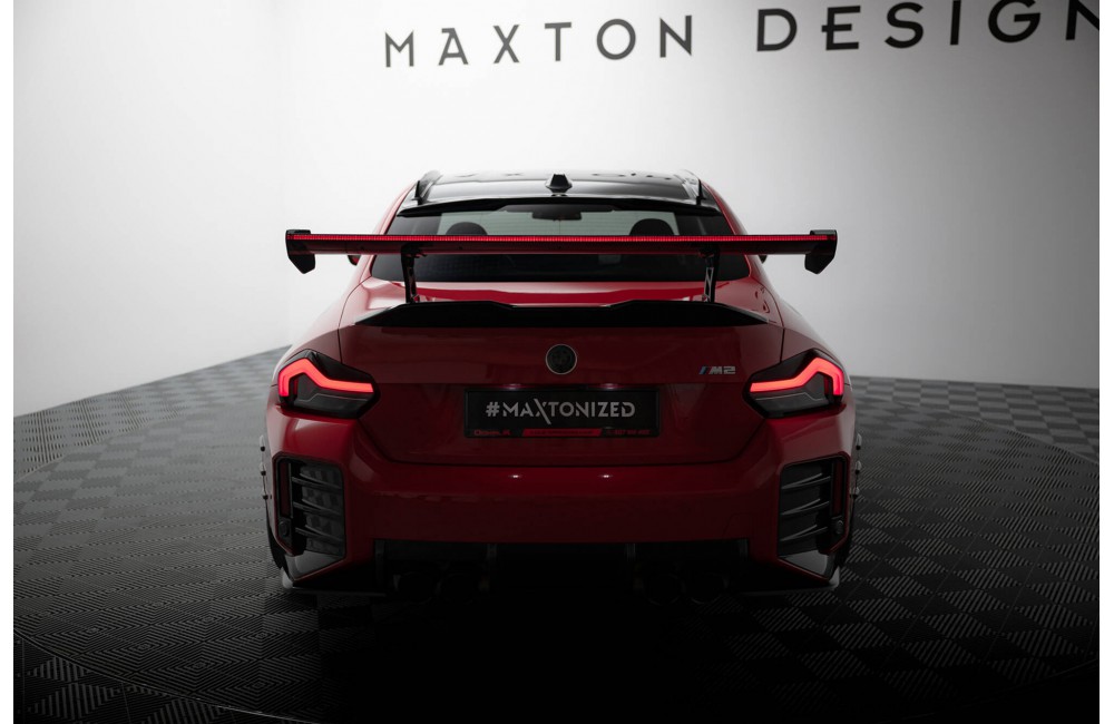 Carbon Spoiler With Internal Brackets Uprights + LED BMW M2 G87 Carbon Spoiler With Internal Brackets Uprights + LED BMW M2 G87