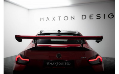 Carbon Spoiler With Internal Brackets Uprights + LED BMW M2 G87