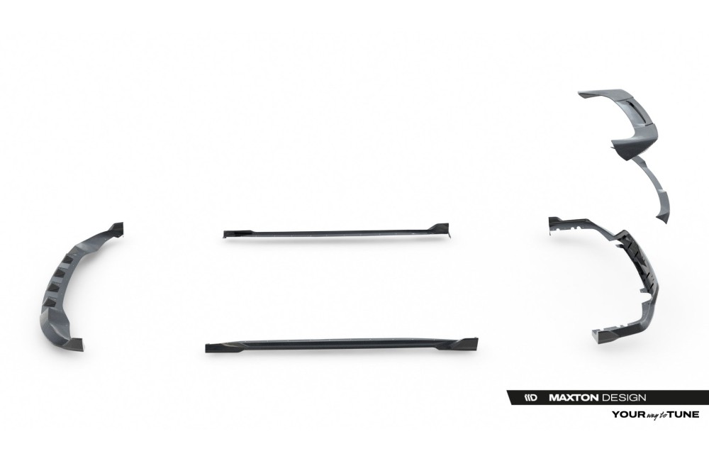 Set of Prepreg Carbon Fiber Splitters BMW X5 M-Pack G05 