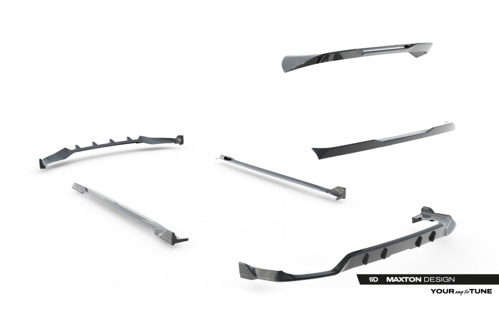 Set of Prepreg Carbon Fiber Splitters BMW X5 M-Pack G05 