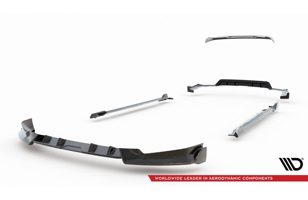 Set of Prepreg Carbon Fiber Splitters BMW X5 M-Pack G05 Facelift