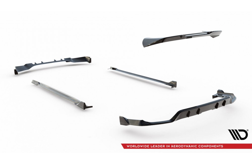 Set of Prepreg Carbon Fiber Splitters BMW X5 M-Pack G05 Facelift
