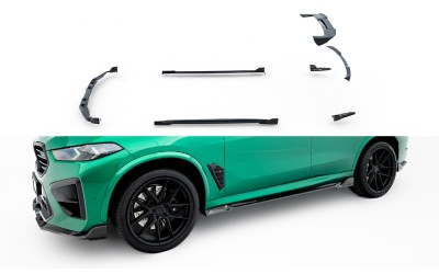Set of Prepreg Carbon Fiber Splitters BMW X5 M F95 Facelift