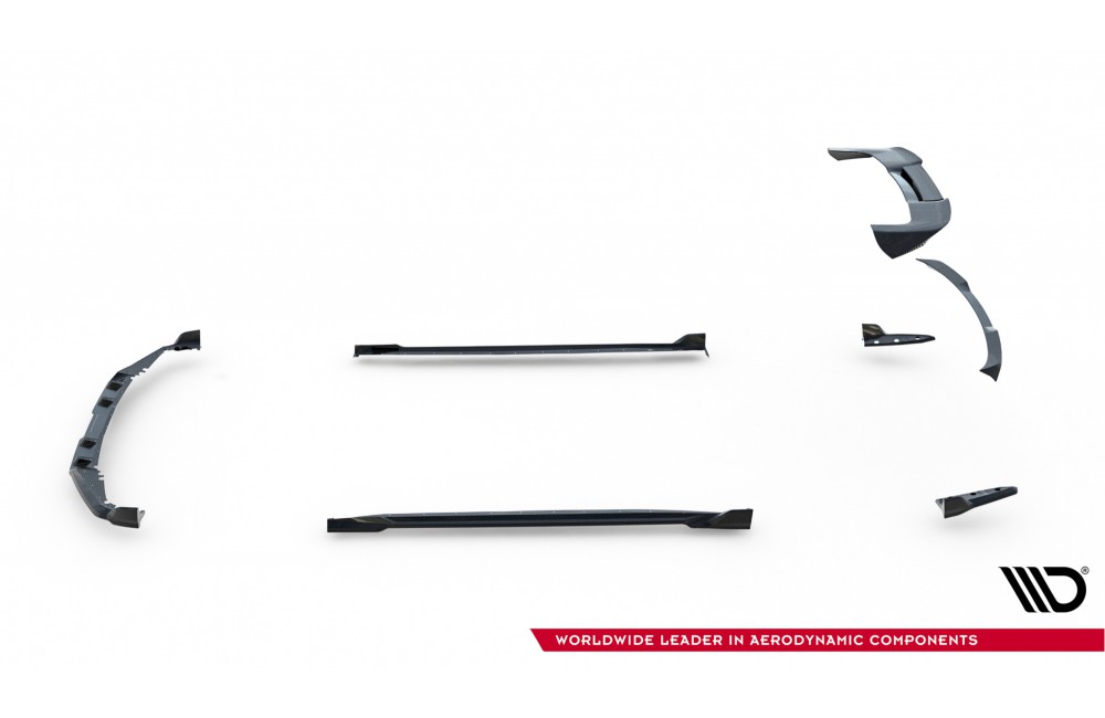 Set of Prepreg Carbon Fiber Splitters BMW X5 M F95 Facelift