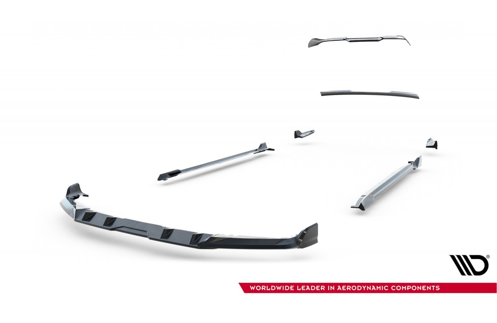 Set of Prepreg Carbon Fiber Splitters BMW X5 M F95 Facelift