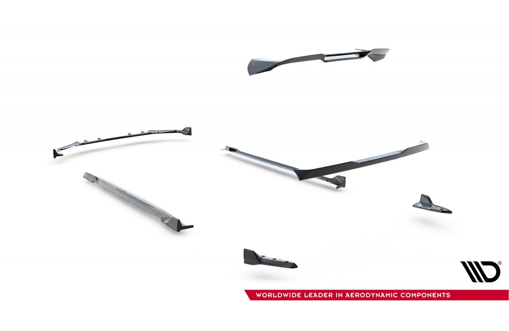 Set of Prepreg Carbon Fiber Splitters BMW X5 M F95 Facelift