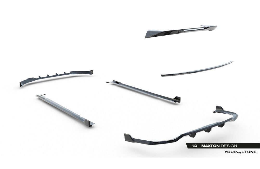 Set of Prepreg Carbon Splitters BMW X7 M-Pack G07 